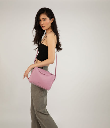BRIDGE Vegan Crossbody Bag - Vintage | Color: Pink - variant::smoothie