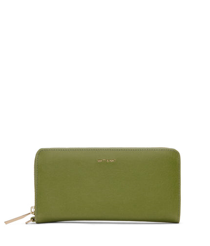 ELM Vegan Continental Wallet - Vintage | Color: Green - variant::frog