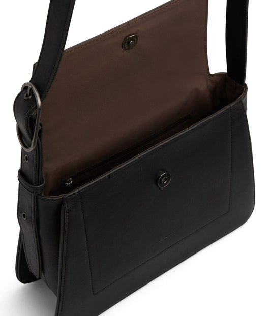 LEIA Vegan Shoulder Bag - Vintage | Color: Black - variant::black