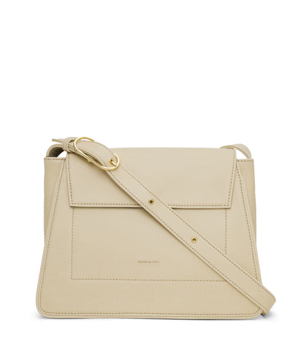 LEIA Vegan Shoulder Bag - Vintage | Color: White - variant::vanilla