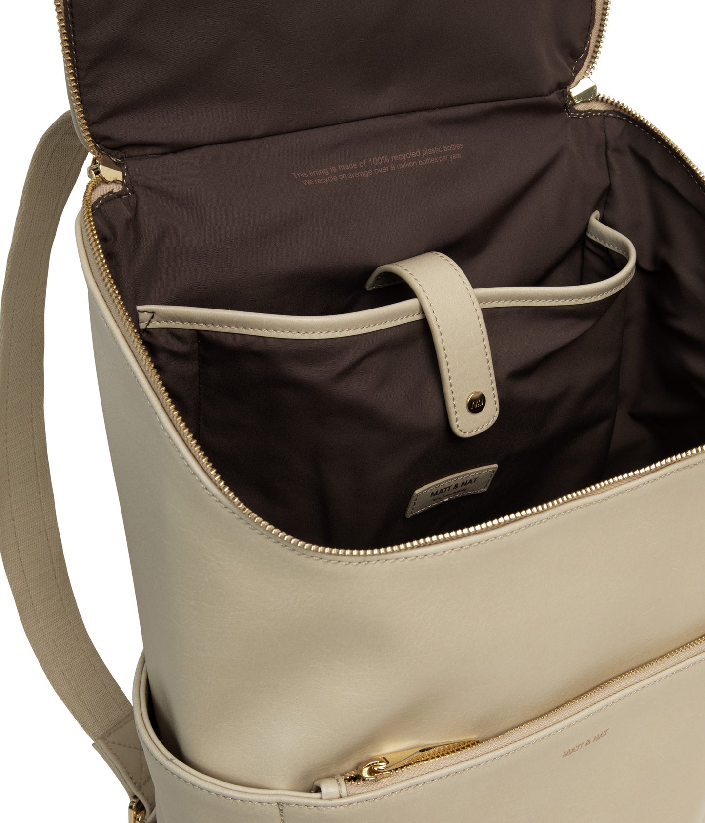 DEAN Vegan Backpack - Vintage | Color: White - variant::vanilla