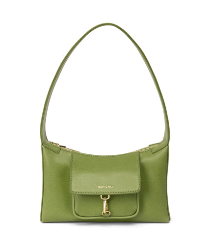 LOTI Vegan Shoulder Bag - Vintage | Color: Green - variant::frog