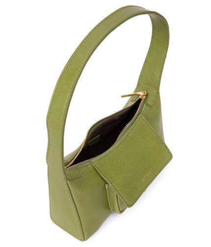 LOTI Vegan Shoulder Bag - Vintage | Color: Green - variant::frog