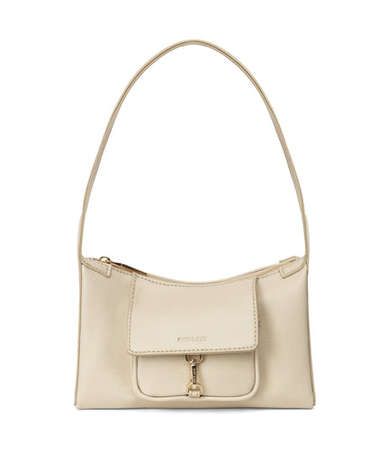 LOTI Vegan Shoulder Bag - Vintage | Color: White - variant::vanilla