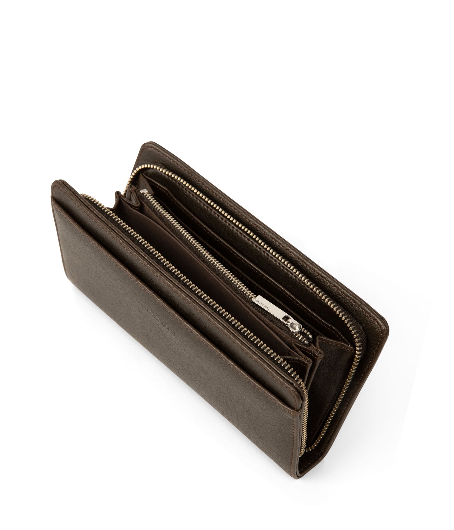 WEBBER Vegan Wallet - Vintage | Color: Brown - variant::espresso