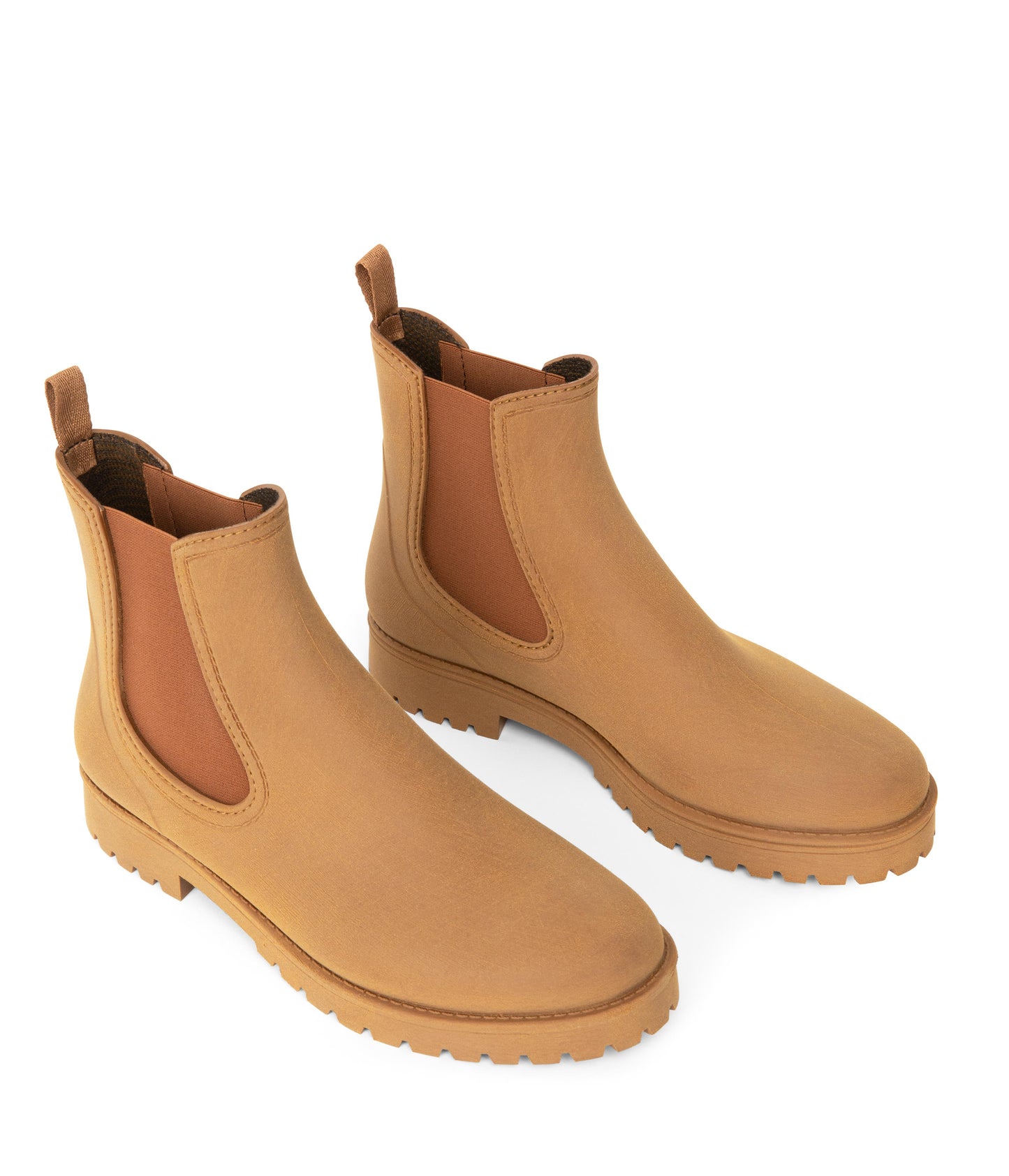 LANEY Women's Vegan Rain Boots | Color: Brown - variant::cognac