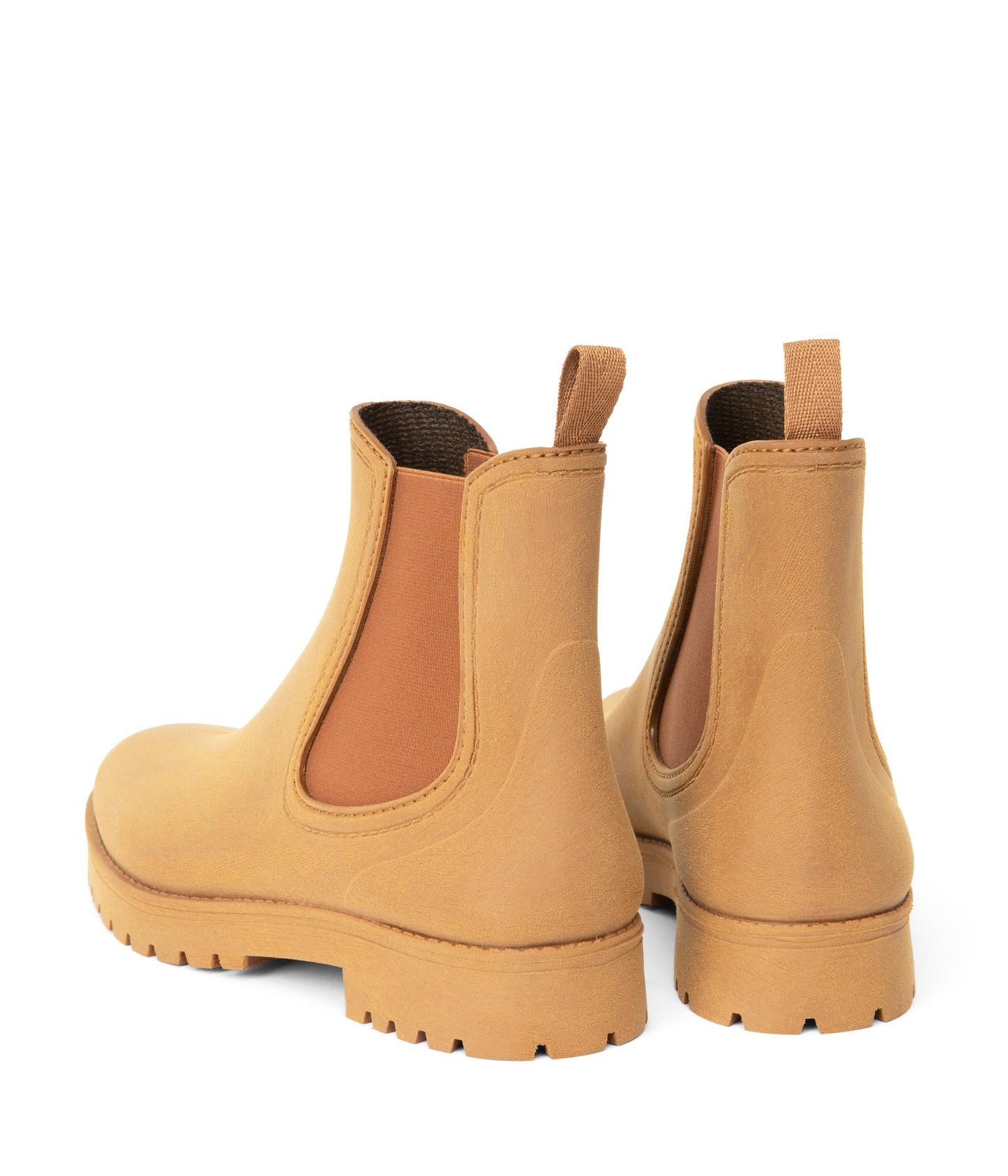 LANEY Women's Vegan Rain Boots | Color: Brown - variant::cognac