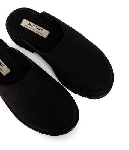 KIRA Women's Vegan Slip On Mules | Color: Black - variant::black