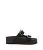 OLAYA Women's Vegan Sandals With Double Straps | Color: Black - variant::black
