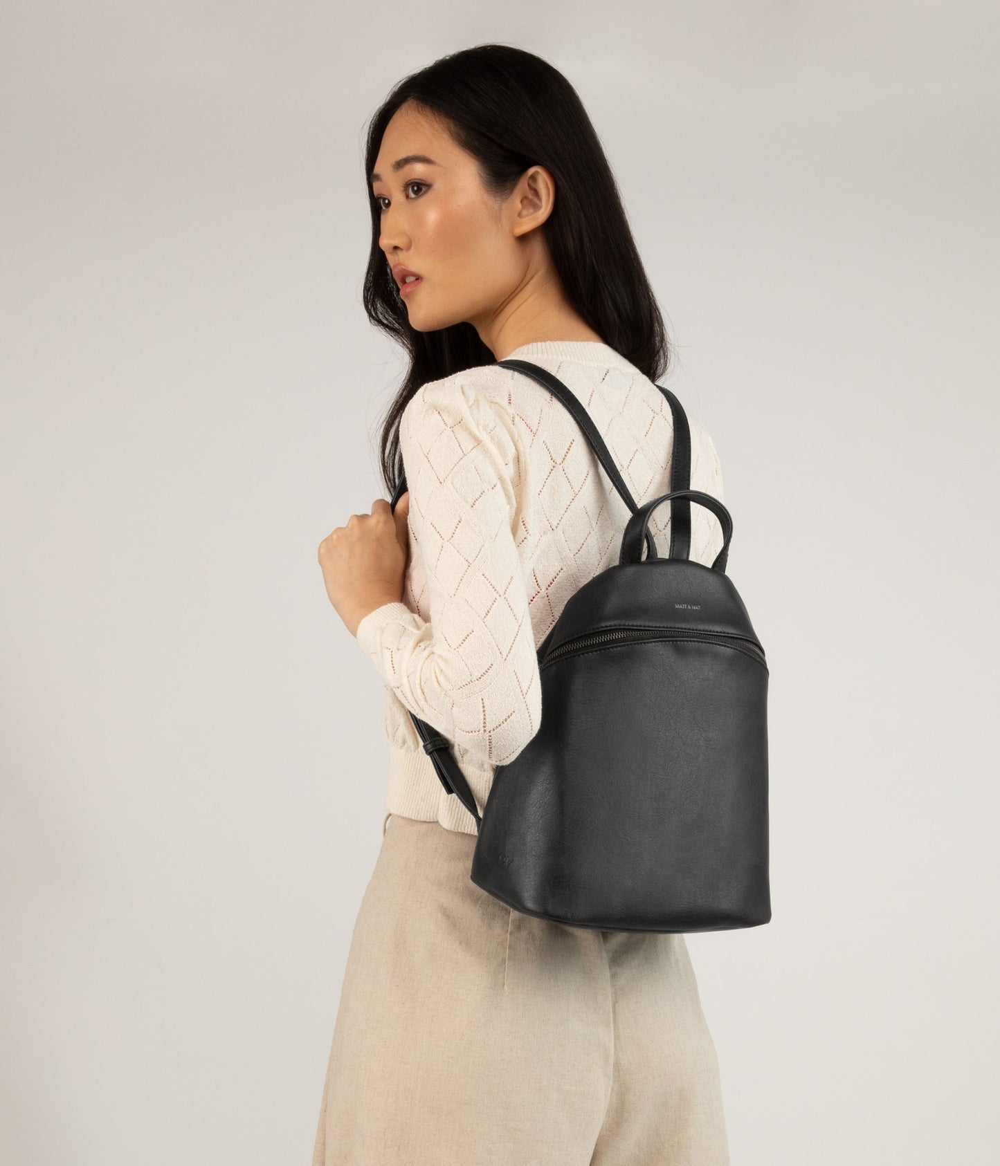 ARIES Vegan Backpack - Vintage | Color: White - variant::vanilla