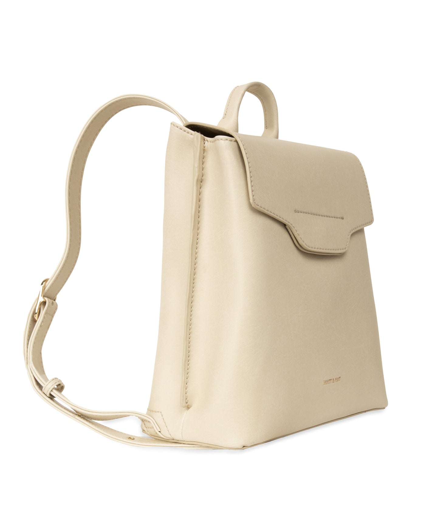 CHELLE Small Vegan Backpack - Vintage | Color: White - variant::vanilla