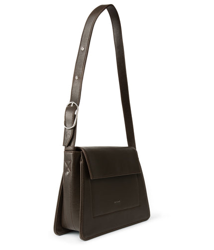LEIA Vegan Shoulder Bag - Vintage | Color: Brown - variant::espresso
