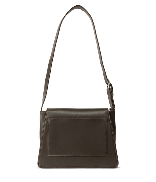 LEIA Vegan Shoulder Bag - Vintage | Color: Brown - variant::espresso
