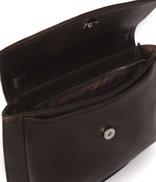 MINNIE Vegan Crossbody Bag - Vintage | Color: Brown - variant::espresso