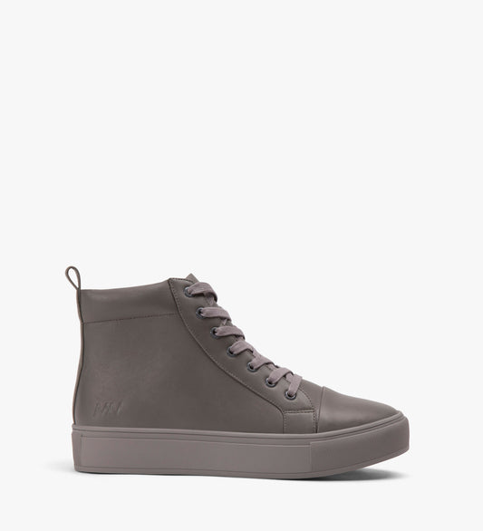 PEEL Vegan High Top Sneakers | Color: Grey - variant::cement