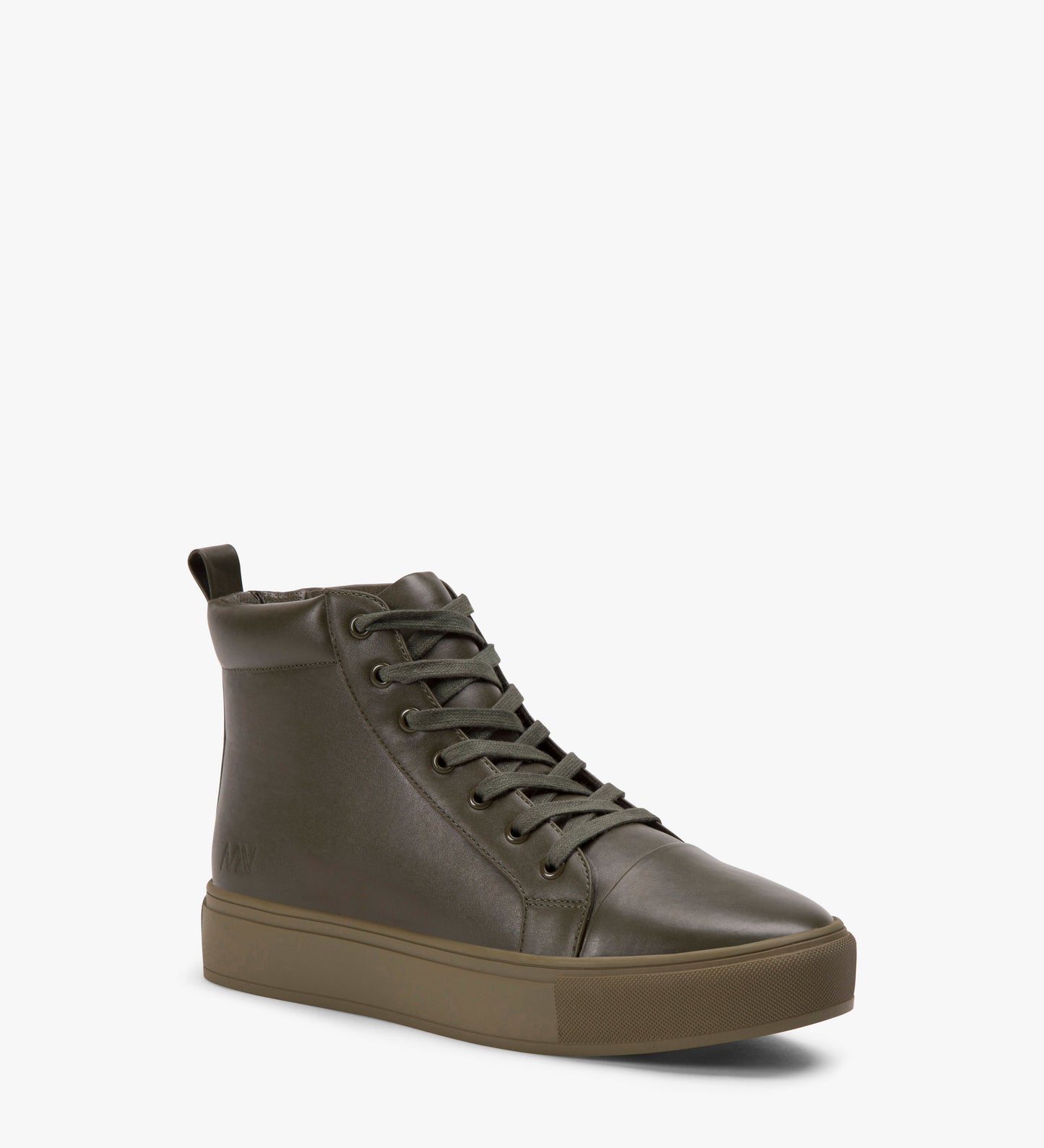 PEEL Vegan High Top Sneakers | Color: Green - variant::olive