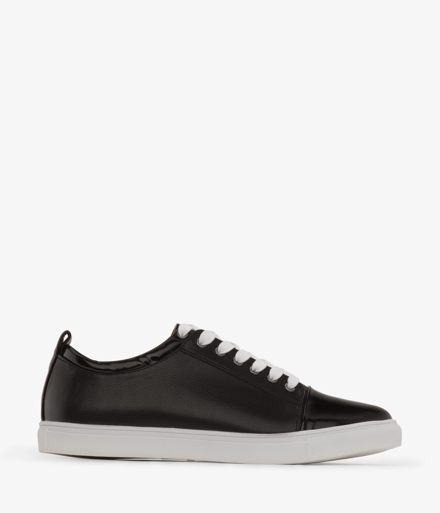 GAIL Women's Vegan Lace Up Sneakers | Color: Black & White - variant::chess