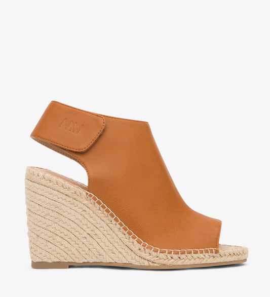 ACACIA Vegan Wedge Heels | Color: Brown - variant::chili