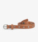 BOWIE Women's Vegan Skinny Belt | Color: brown - variant:chili