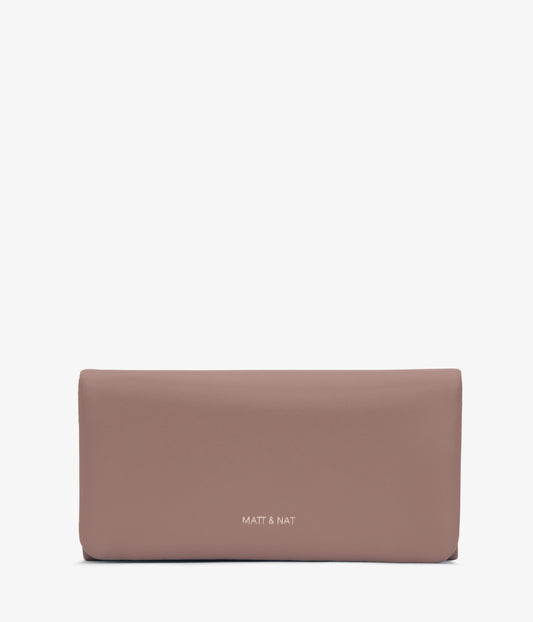 VERSO Vegan Wallet - Loom | Color: Purple - variant::mahogany