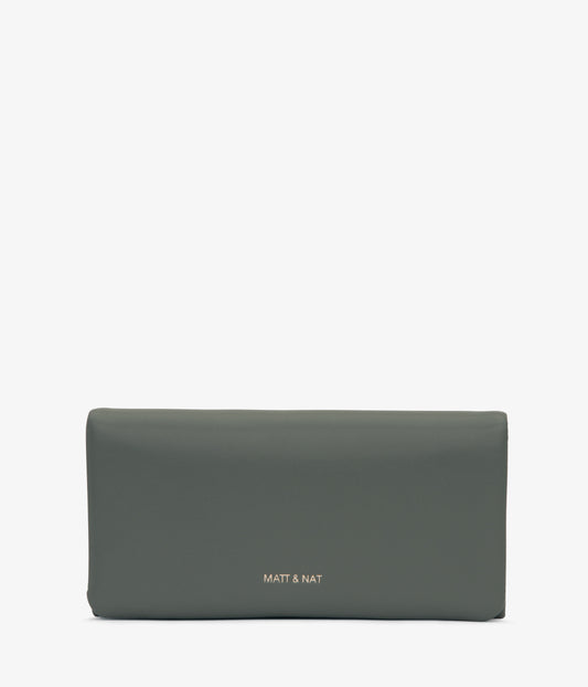 VERSO Vegan Wallet - Loom | Color: Green - variant::thyme