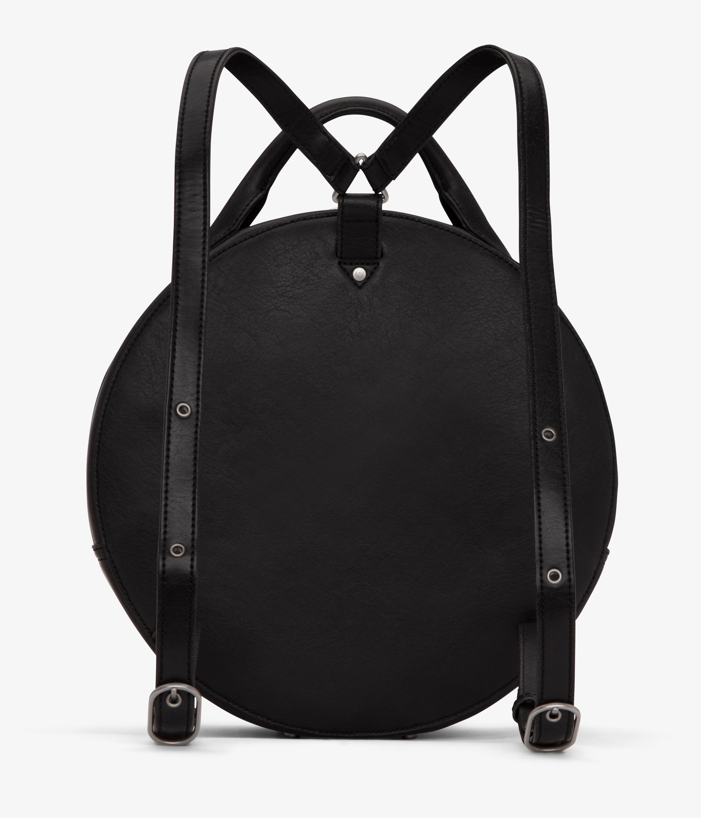 circle backpack leather KIARA Vegan Round Backpack - Vintage