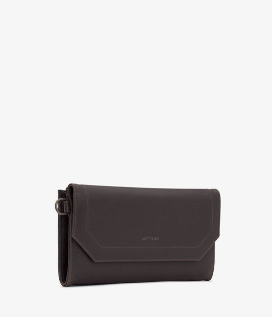 MION Vegan Wristlet Wallet - Vintage | Color: Charcoal - variant::Charcoal