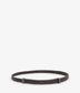 SOLINA Women's Vegan Skinny Belt | Color: Grey- variant::charcoal