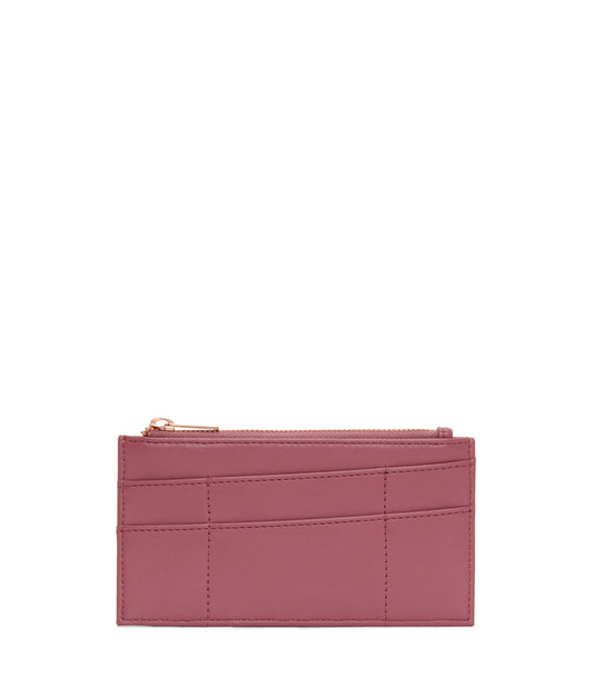 NOLLY Vegan Wallet - Loom | Color: Rosewood- variant::Rosewood