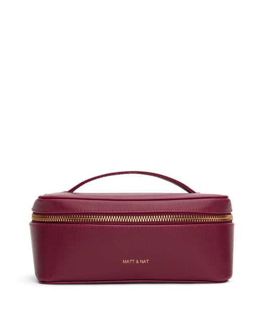 JULE Vegan Vanity Case - Vintage | Color: Garnet- variant::Garnet