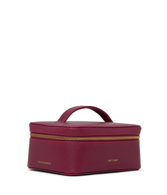 JULE Vegan Vanity Case - Vintage | Color: Garnet- variant::Garnet