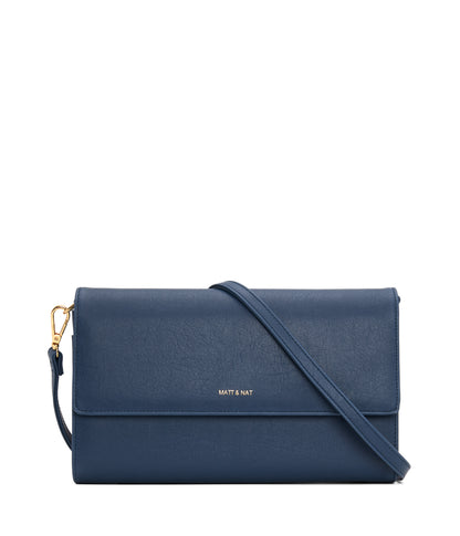 DREW Vegan Crossbody Bag - Vintage | Color: blue - variant::cosmo