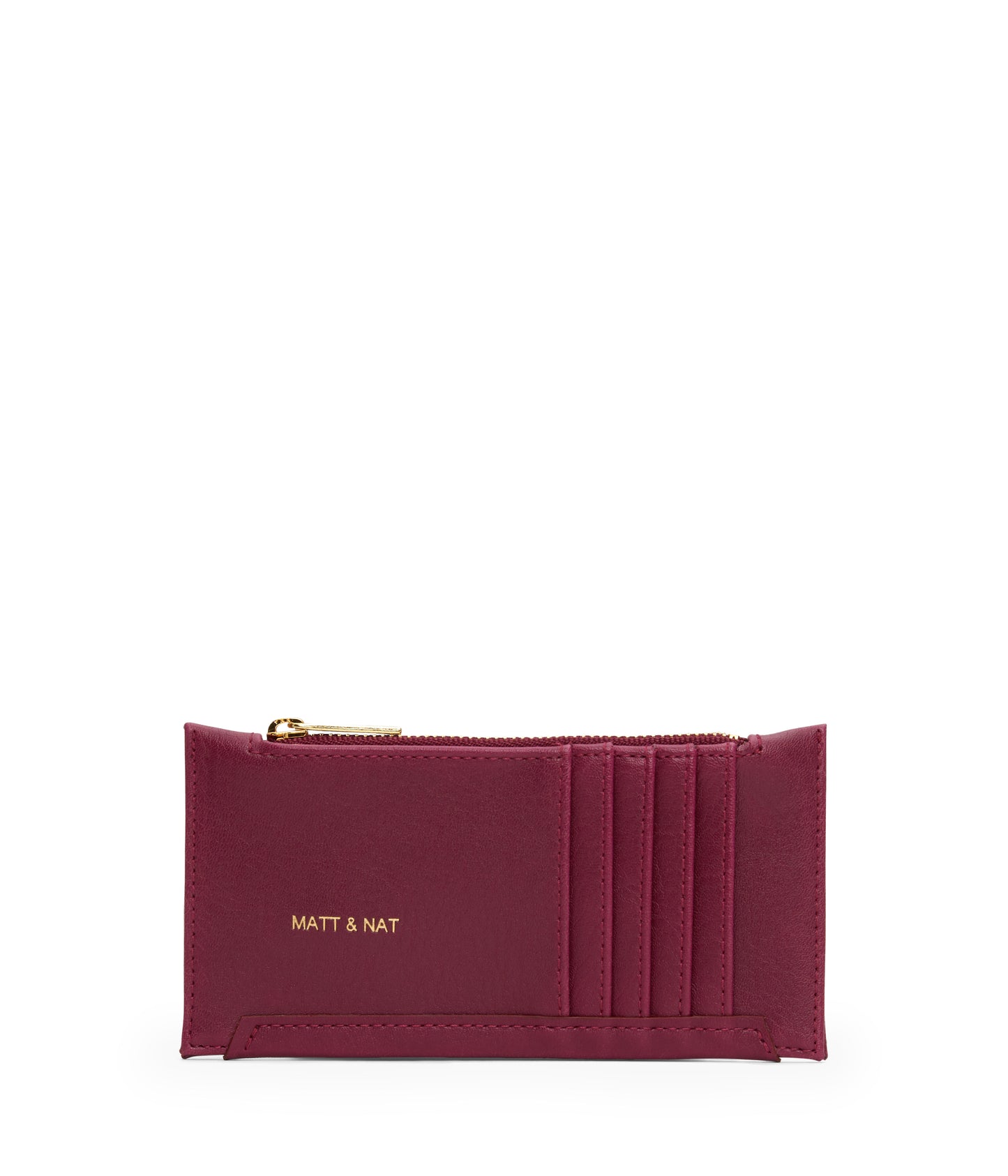 JESSE Slim Vegan Wallet - Vintage | Color: Purple - variant::garnet