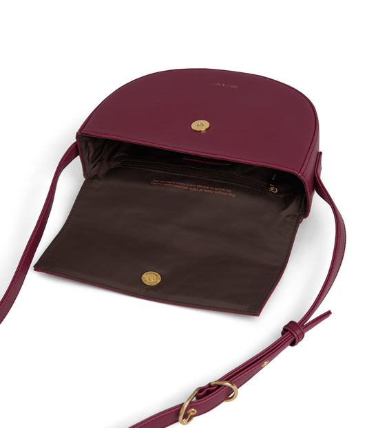 RITH Vegan Saddle Bag - Vintage | Color: Purple - variant::garnet