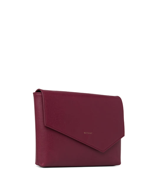 RIYA Vegan Clutch - Vintage | Color: Purple - variant::garnet