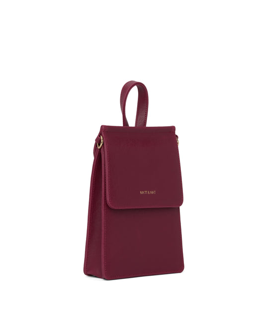 THESSA Vegan Crossbody Bag - Vintage | Color: Purple - variant::garnet