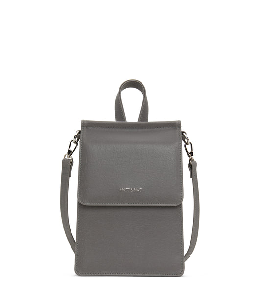 THESSA Vegan Crossbody Bag - Vintage | Color: Grey - variant::shadow