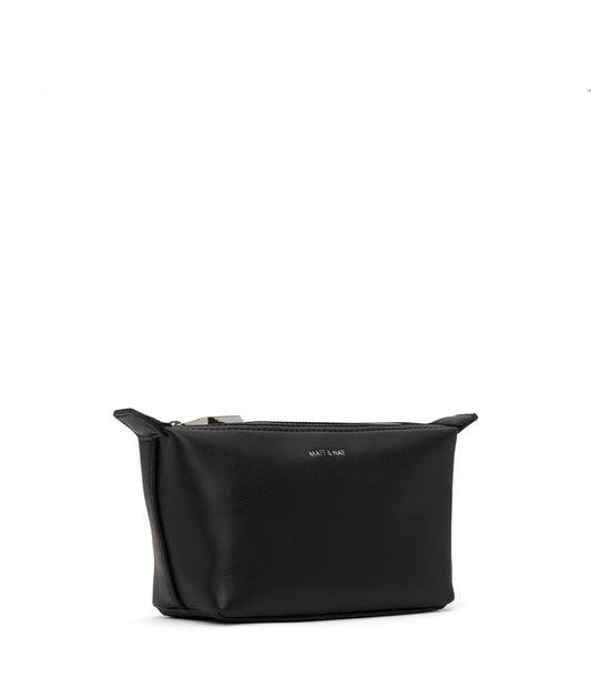 ABBI MINI Vegan Cosmetic Bag - loom | Color: Black - variant::blacks