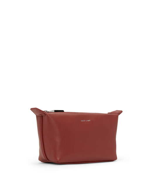 ABBI MINI Vegan Cosmetic Bag - loom | Color: Red - variant::gala