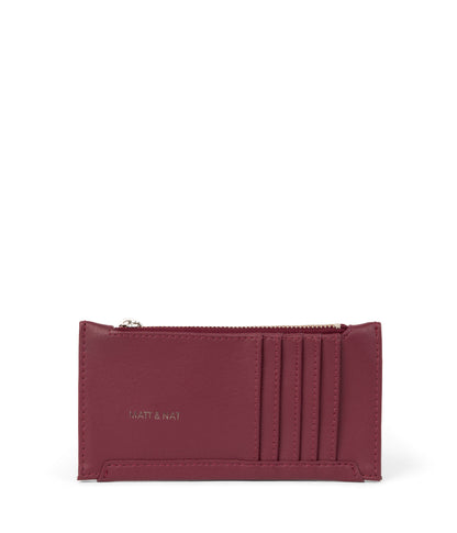 JESSE Slim Vegan Wallet - Arbor | Color: Red - variant::beetroot