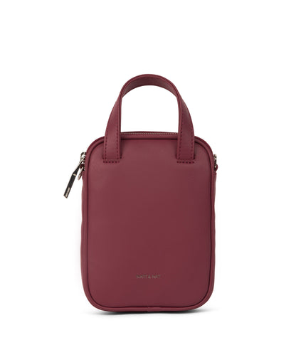 LEAP Vegan Crossbody Bag - Arbor | Color: Red - variant::beetroot