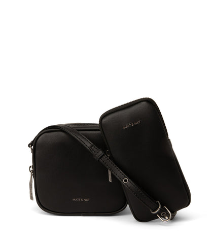 SWAE Vegan Crossbody Bag - Arbor | Color: Black - variant::black