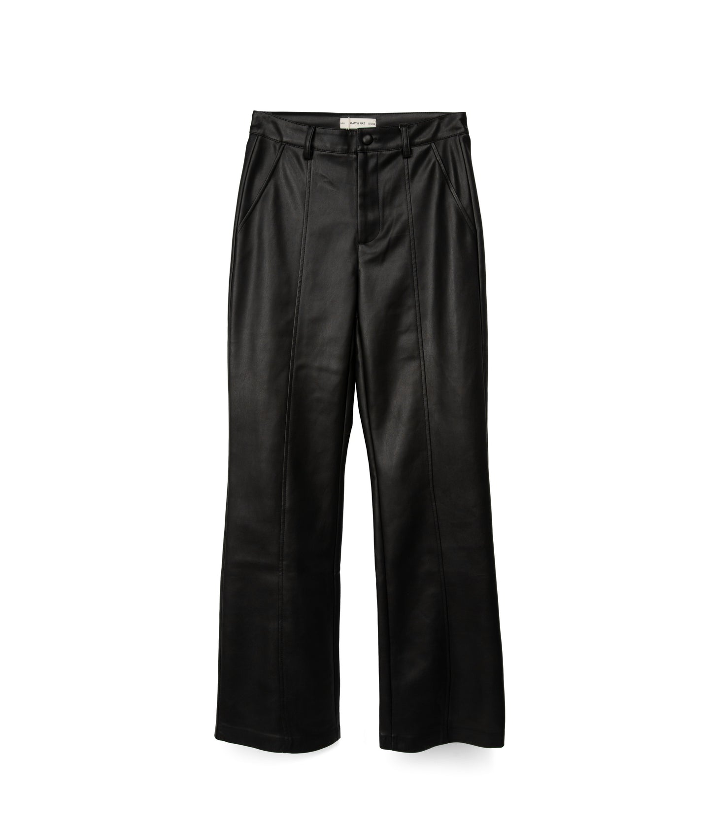GWEN Women's High-Waisted Vegan Pants | Color: Black - variant::black
