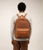 BALILG Large Vegan Backpack - Canvas | Color: Brown - variant::chili