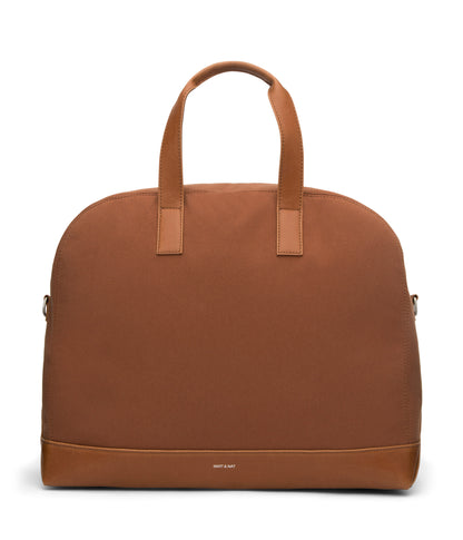 CALVI Vegan Weekender Bag - Canvas | Color: Brown - variant::chili