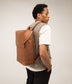 HOXTON Vegan Backpack - Canvas | Color: Brown - variant::chili