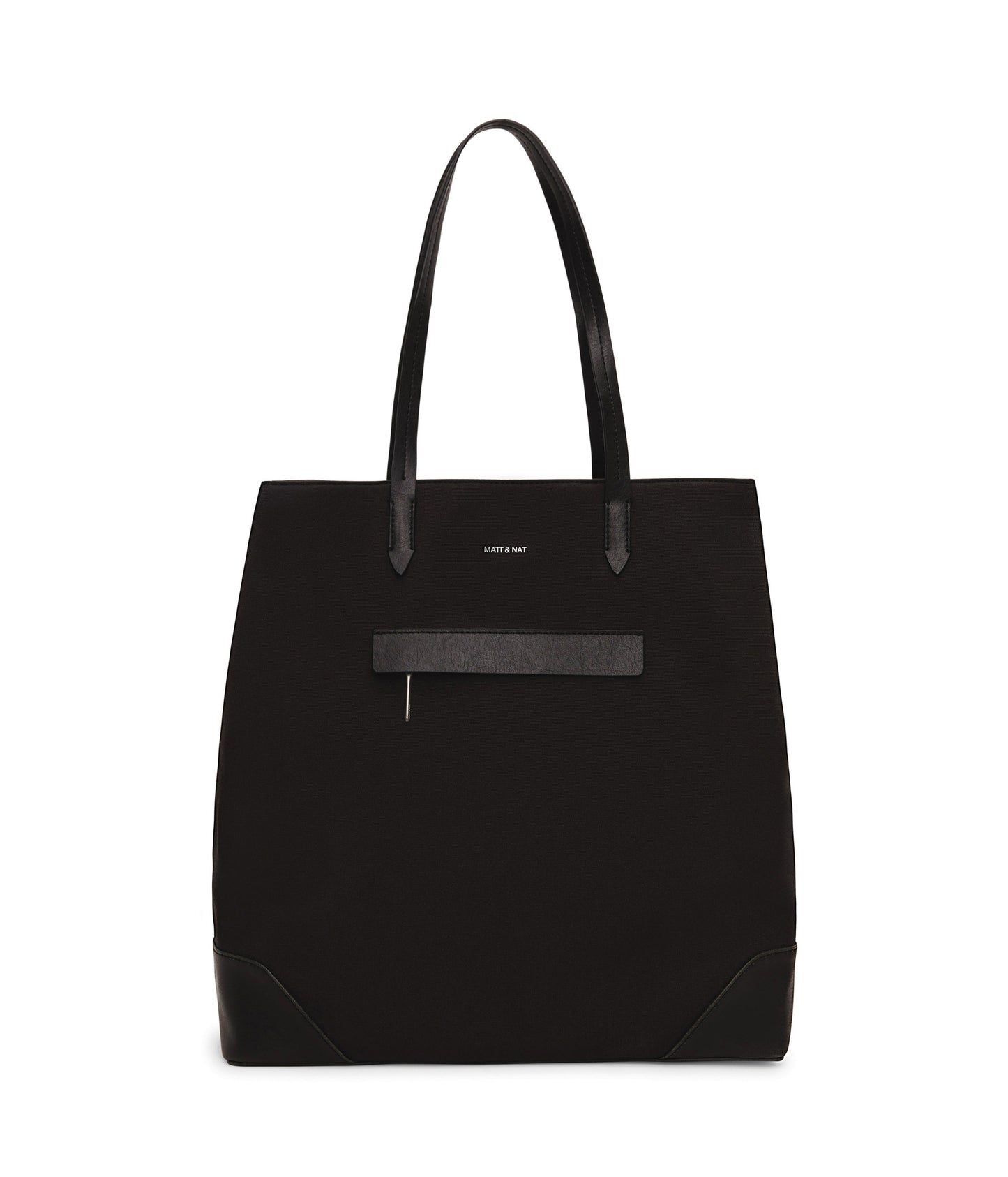 LEIDEN Vegan Tote Bag - Canvas | Color: Black - variant::black