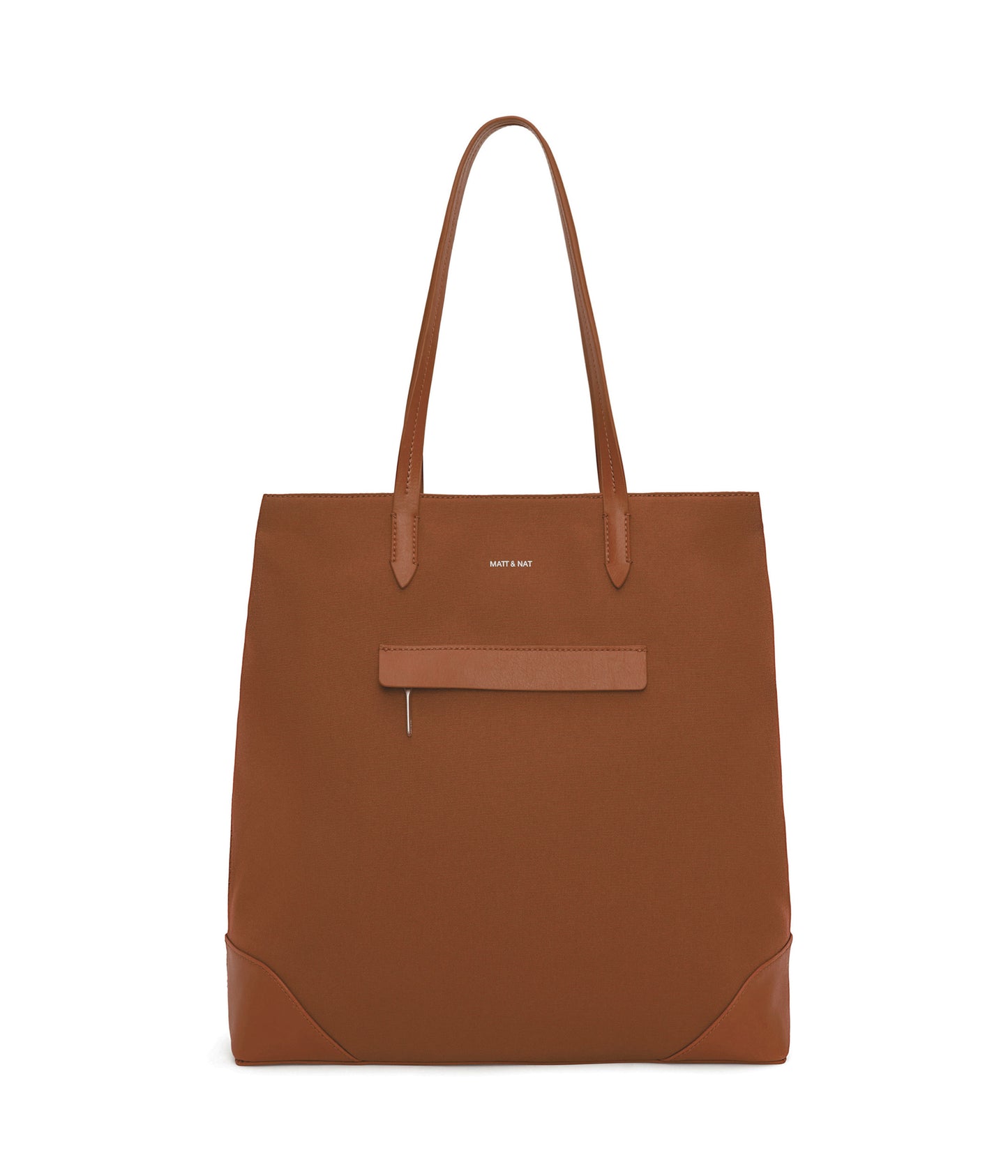 LEIDEN Vegan Tote Bag - Canvas | Color: Brown - variant::chili