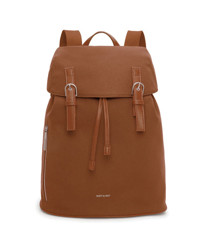 THEO Vegan Backpack - Canvas | Color: Brown - variant::chili