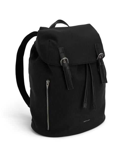 asos leather and canvas backpack La Martina Waxed with flap pockets The main organizer compartment keeps essentials secure 25L Traveler Canvas Backpack